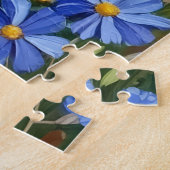 Zwitserse Berghond Alpine Gentian Kunst Legpuzzel (Zijkant)