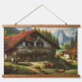 Zwitserse bosbouw hangend wandkleed (Voorkant)