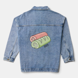 Zwitserse cartoon voor rolkoeken denim jacket