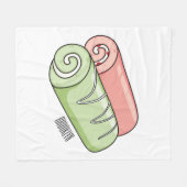 Zwitserse cartoon voor rolkoeken fleece deken (Voorkant (Horizontaal))