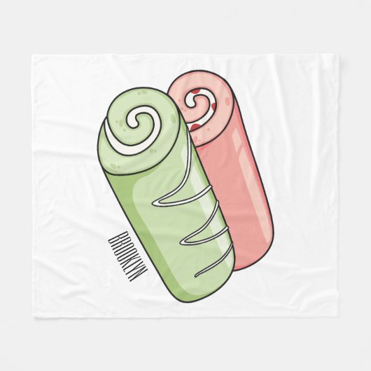 Zwitserse cartoon voor rolkoeken fleece deken (Voorkant (Horizontaal))
