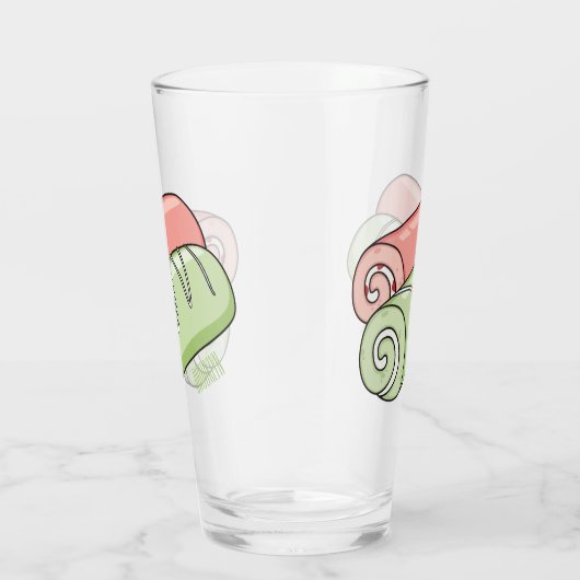 Zwitserse cartoon voor rolkoeken glas (Rechts)