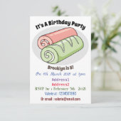 Zwitserse cartoon voor rolkoeken kaart (Staand voorkant)