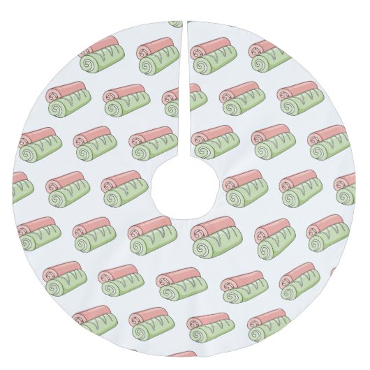 Zwitserse cartoon voor rolkoeken kerstboom rok (Voorkant)