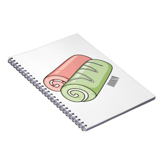 Zwitserse cartoon voor rolkoeken notitieboek (Rechterzijde)