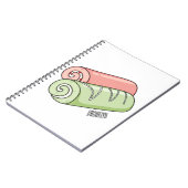 Zwitserse cartoon voor rolkoeken notitieboek (Linkerzijde)