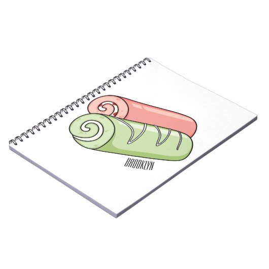 Zwitserse cartoon voor rolkoeken notitieboek (Linkerzijde)