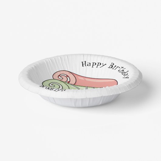 Zwitserse cartoon voor rolkoeken papieren kommen (Gebogen)