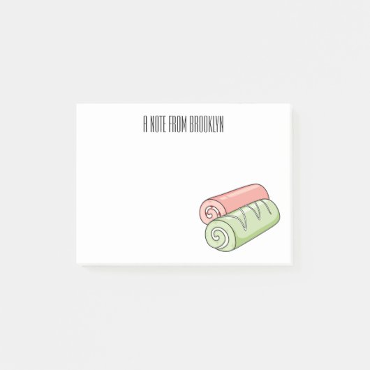 Zwitserse cartoon voor rolkoeken post-it® notes (Voorkant)