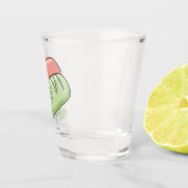 Zwitserse cartoon voor rolkoeken shot glas (Rechts)
