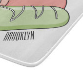 Zwitserse cartoon voor rolkoeken snijplank (Hoek)