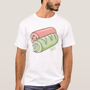 Zwitserse cartoon voor rolkoeken t-shirt