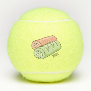 Zwitserse cartoon voor rolkoeken tennisballen