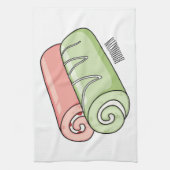 Zwitserse cartoon voor rolkoeken theedoek (Verticaal)