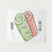 Zwitserse cartoon voor rolkoeken wandkleed (Voorkant (horizontaal))