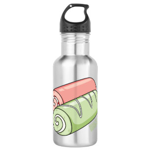 Zwitserse cartoon voor rolkoeken waterfles