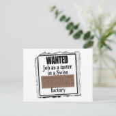 Zwitserse Chocolade-postkaart Briefkaart (Staand voorkant)