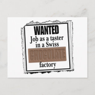 Zwitserse Chocolade-postkaart Briefkaart