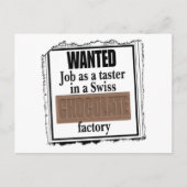 Zwitserse Chocolade-postkaart Briefkaart (Voorkant)