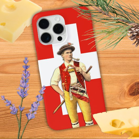Zwitserse cowboy uit Appenzell Vlag van Zwitserlan Case-Mate iPhone Case
