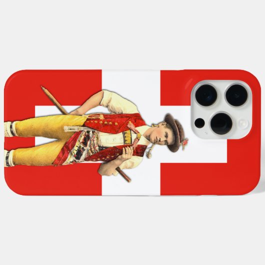 Zwitserse cowboy uit Appenzell Vlag van Zwitserlan Case-Mate iPhone Case (Achterkant (horizontaal))