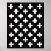 Zwitserse cross-art print Modern minimalistische a (Voorkant)