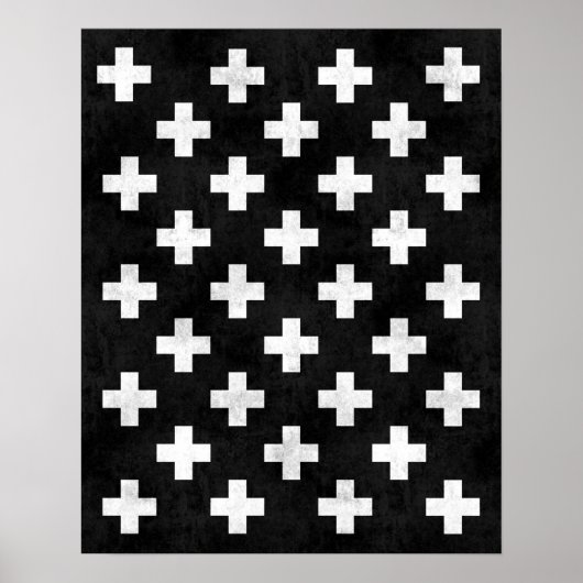Zwitserse cross-art print Modern minimalistische a (Voorkant)
