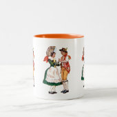 Zwitserse dansers tweekleurige koffiemok (Center)
