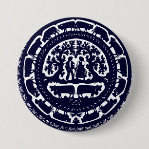 Zwitserse decortknop ronde button 7,6 cm