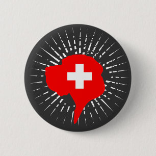 Zwitserse Dog Ronde Button 5,7 Cm