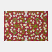 Zwitserse Edelweiss - Alpenbloemen Doormat Deurmat (Voorkant)
