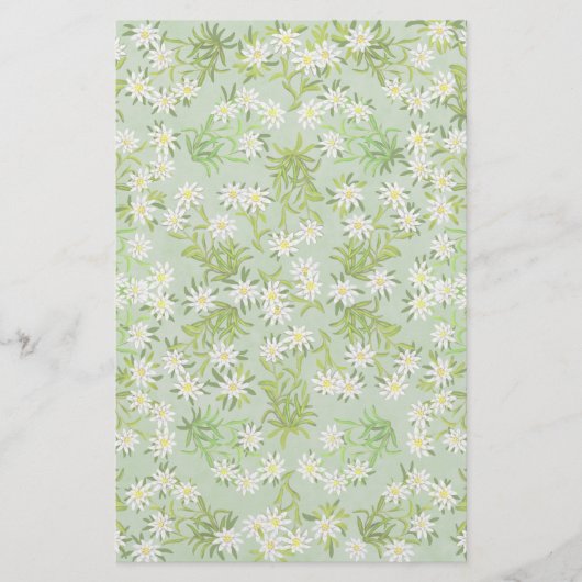 Zwitserse Edelweiss Alpine Flowers Stationery Briefpapier (Voorkant)