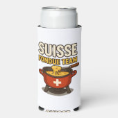 Zwitserse Fondue Team Seltzer Blikjeskoeler (Seltzer Voorkant)