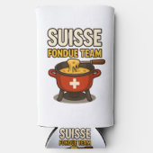 Zwitserse Fondue Team Seltzer Blikjeskoeler (Voorkant)