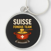 Zwitserse Fondue Team Sleutelhanger (Voorkant)