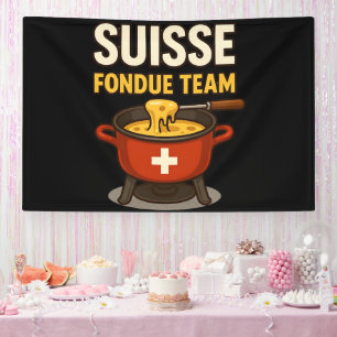 Zwitserse fondue team spandoek
