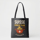 Zwitserse fondue team tote bag (Voorkant)