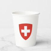 Zwitserse frankjassen papieren bekers (Achterkant)