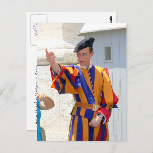 Zwitserse Garde Briefkaart (Voorkant / Achterkant)