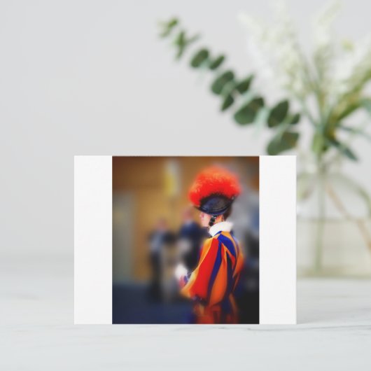 Zwitserse Garde Briefkaart (Staand voorkant)