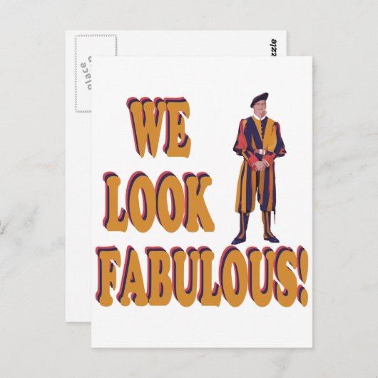 Zwitserse Garde Briefkaart (Voorkant / Achterkant)