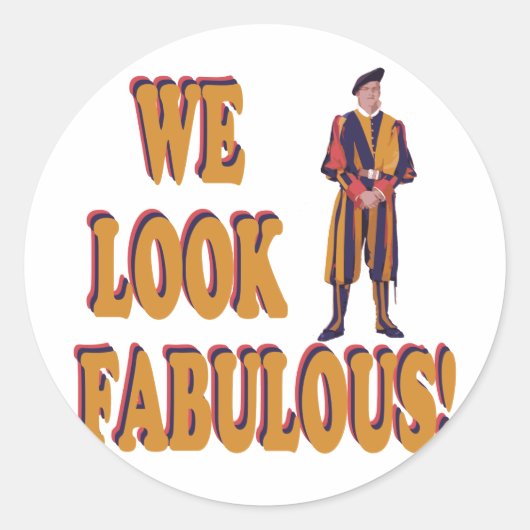 Zwitserse Garde Ronde Sticker (Voorkant)