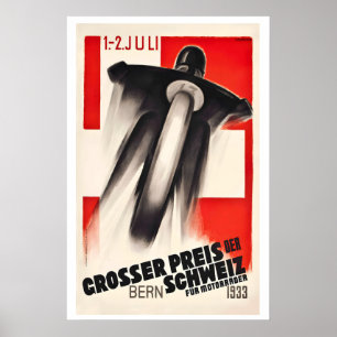 Zwitserse Grand Prix Circuit des Nations Bern 1933 Poster