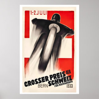 Zwitserse Grand Prix Circuit des Nations Bern 1933 Poster