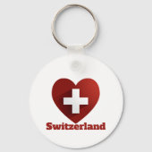 Zwitserse hartvlag sleutelhanger (Voorkant)