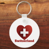 Zwitserse hartvlag sleutelhanger (Achterkant)