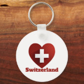 Zwitserse hartvlag sleutelhanger (Voorkant)