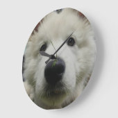 Zwitserse Herder Hond Muur Klok – Full Face Dog (Hoek)