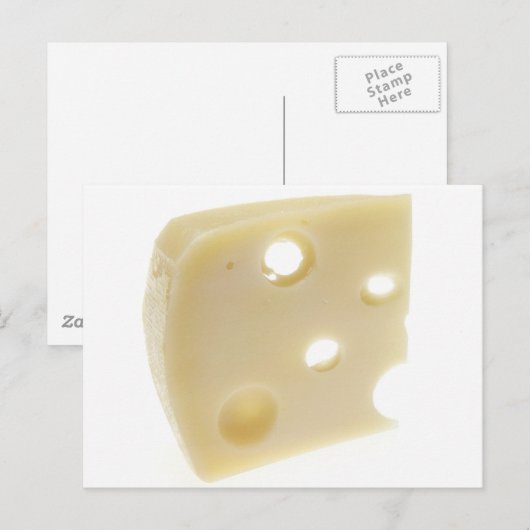 Zwitserse kaas briefkaart (Voorkant / Achterkant)