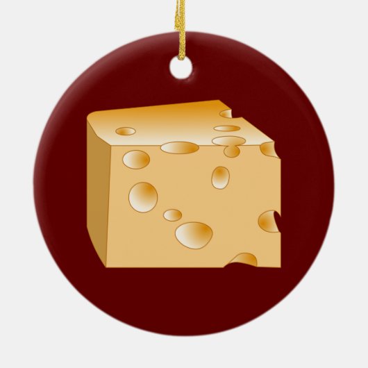 Zwitserse kaas keramisch ornament (Achterkant)